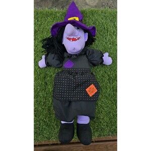 Creations By TL Toys 19” Witch Halloween Vintage Plush 1993 Toy Decor Rare